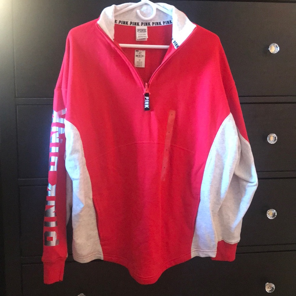 ✳️NWT✳️VS PINK Quarter Zip Sweatshirt